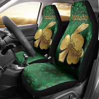 Ireland Car Seat Cover The Shamrock With The Irish Hare Patterns - Wonder Print Shop