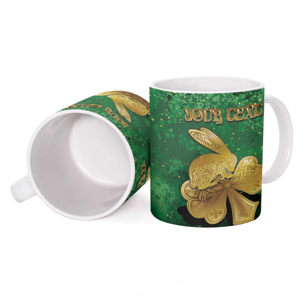 Personalized Ireland Ceramic Mug The Shamrock With The Irish Hare Patterns - Wonder Print Shop