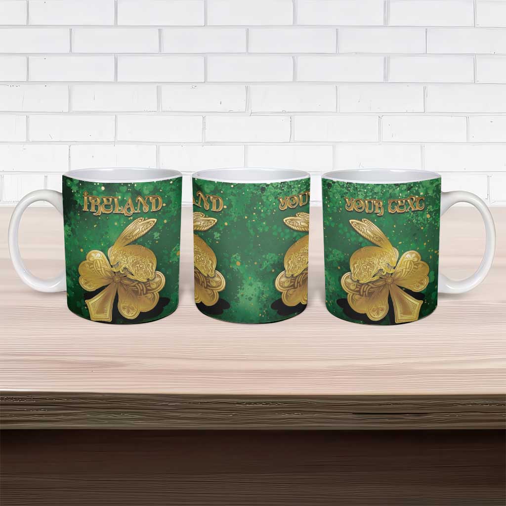 Personalized Ireland Ceramic Mug The Shamrock With The Irish Hare Patterns - Wonder Print Shop