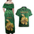 Personalized Ireland Couples Matching Off Shoulder Maxi Dress and Hawaiian Shirt The Shamrock With The Irish Hare Patterns - Wonder Print Shop