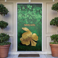 Ireland Door Cover The Shamrock With The Irish Hare Patterns - Wonder Print Shop