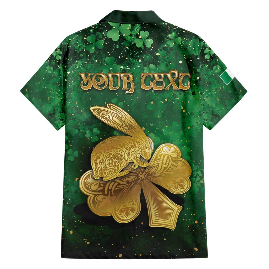 Personalized Ireland Family Matching Long Sleeve Bodycon Dress and Hawaiian Shirt The Shamrock With The Irish Hare Patterns - Wonder Print Shop