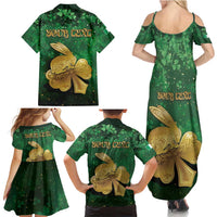 Personalized Ireland Family Matching Summer Maxi Dress and Hawaiian Shirt The Shamrock With The Irish Hare Patterns - Wonder Print Shop