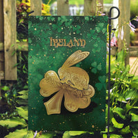 Ireland Garden Flag The Shamrock With The Irish Hare Patterns - Wonder Print Shop
