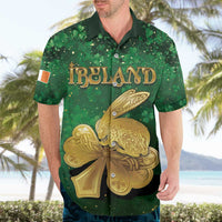 Personalized Ireland Hawaiian Shirt The Shamrock With The Irish Hare Patterns - Wonder Print Shop