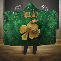 Ireland Hooded Blanket The Shamrock With The Irish Hare Patterns - Wonder Print Shop