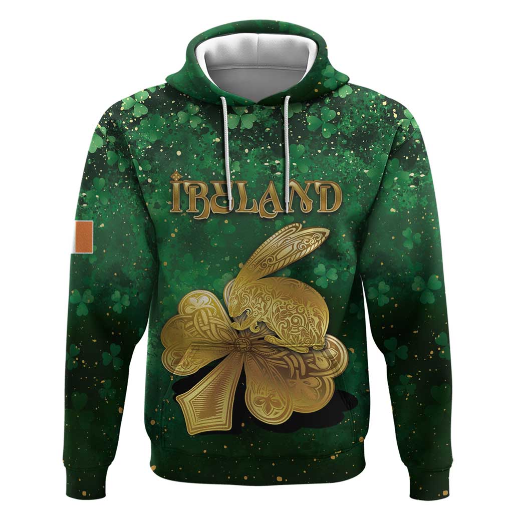 Personalized Ireland Hoodie The Shamrock With The Irish Hare Patterns - Wonder Print Shop