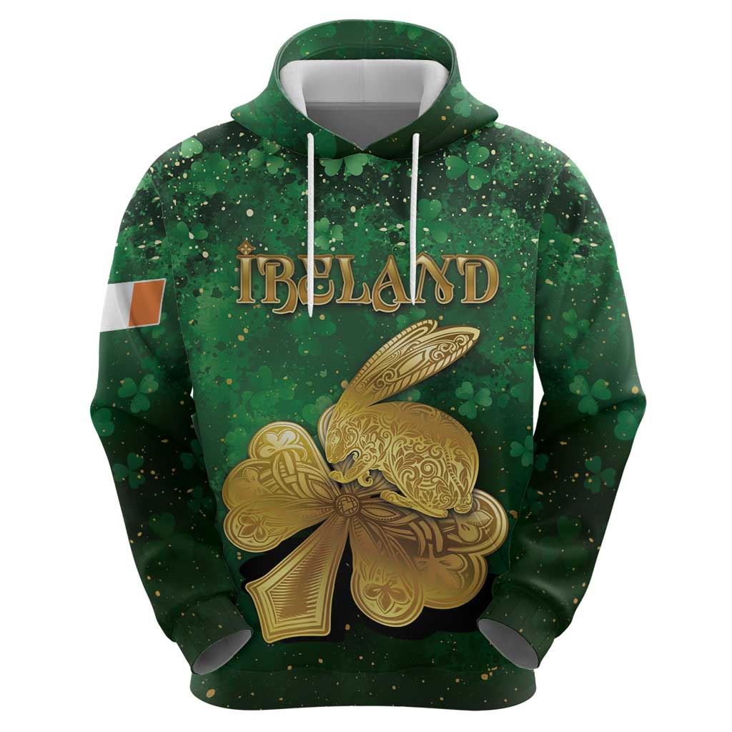 Personalized Ireland Hoodie The Shamrock With The Irish Hare Patterns - Wonder Print Shop