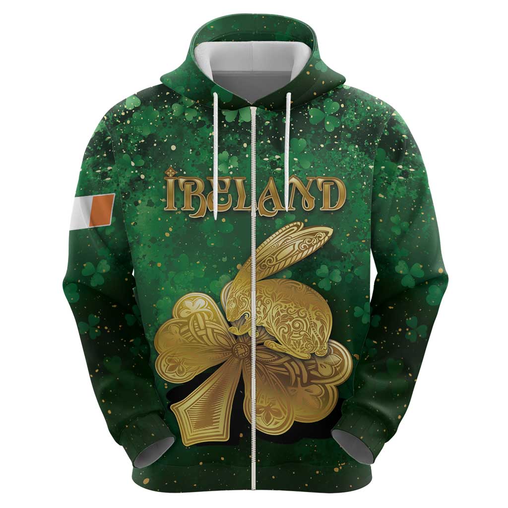 Personalized Ireland Hoodie The Shamrock With The Irish Hare Patterns - Wonder Print Shop