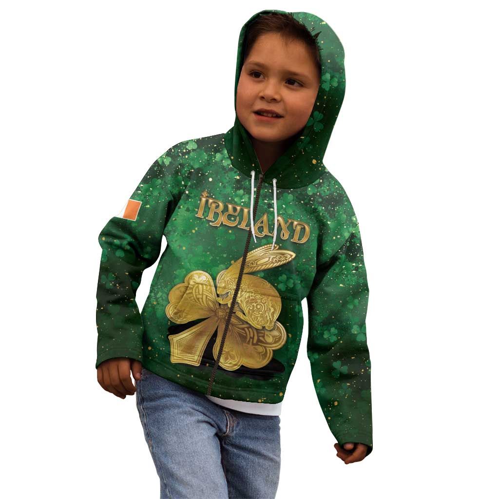 Personalized Ireland Kid Hoodie The Shamrock With The Irish Hare Patterns - Wonder Print Shop