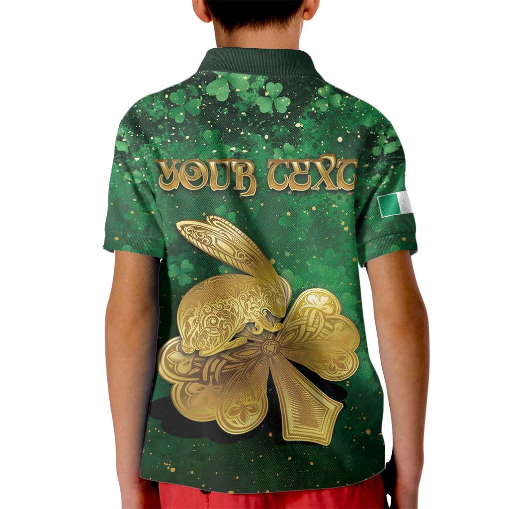 Personalized Ireland Kid Polo Shirt The Shamrock With The Irish Hare Patterns - Wonder Print Shop