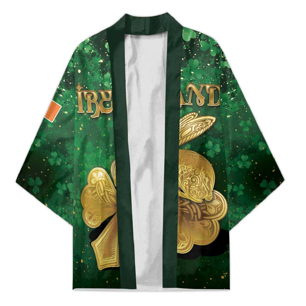 Personalized Ireland Kimono The Shamrock With The Irish Hare Patterns - Wonder Print Shop