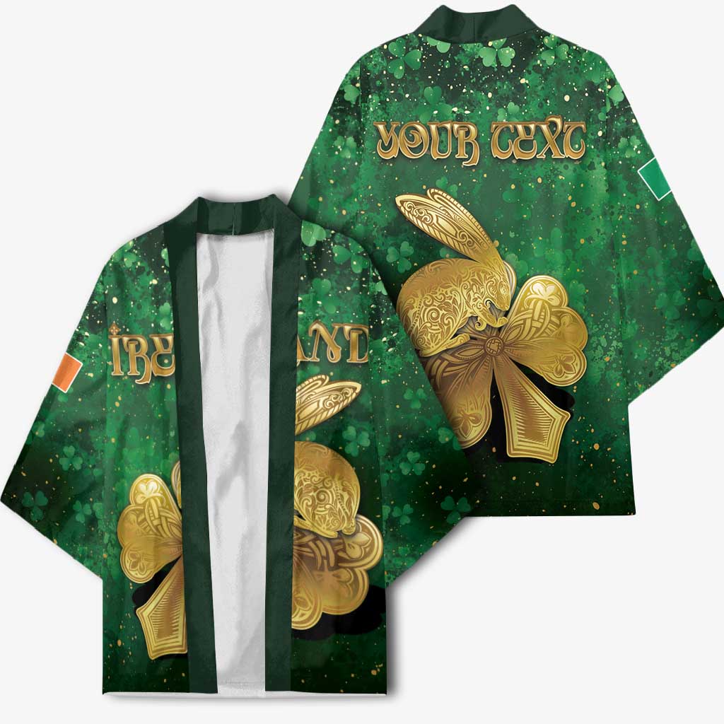 Personalized Ireland Kimono The Shamrock With The Irish Hare Patterns - Wonder Print Shop