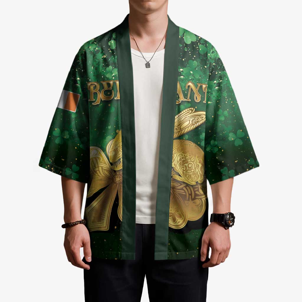 Personalized Ireland Kimono The Shamrock With The Irish Hare Patterns - Wonder Print Shop