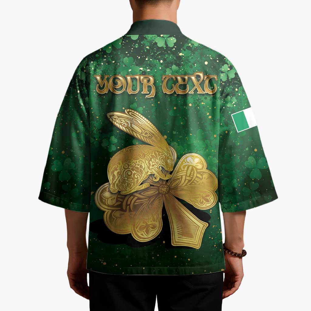 Personalized Ireland Kimono The Shamrock With The Irish Hare Patterns - Wonder Print Shop