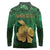 Personalized Ireland Long Sleeve Polo Shirt The Shamrock With The Irish Hare Patterns - Wonder Print Shop