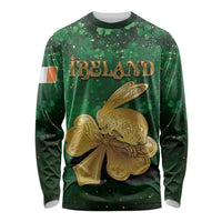 Personalized Ireland Long Sleeve Shirt The Shamrock With The Irish Hare Patterns - Wonder Print Shop