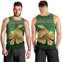 Personalized Ireland Men Tank Top The Shamrock With The Irish Hare Patterns - Wonder Print Shop