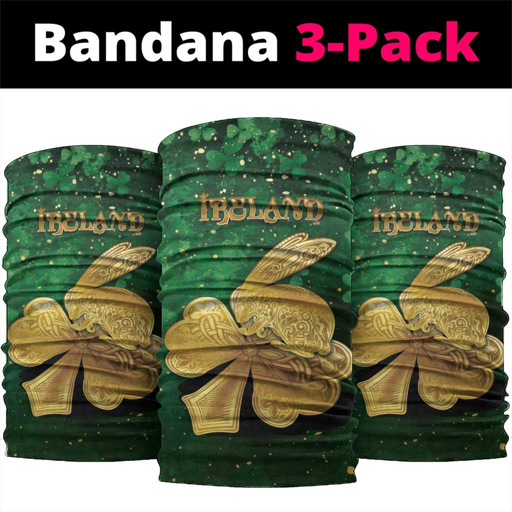 Ireland Neck Gaiter The Shamrock With The Irish Hare Patterns - Wonder Print Shop