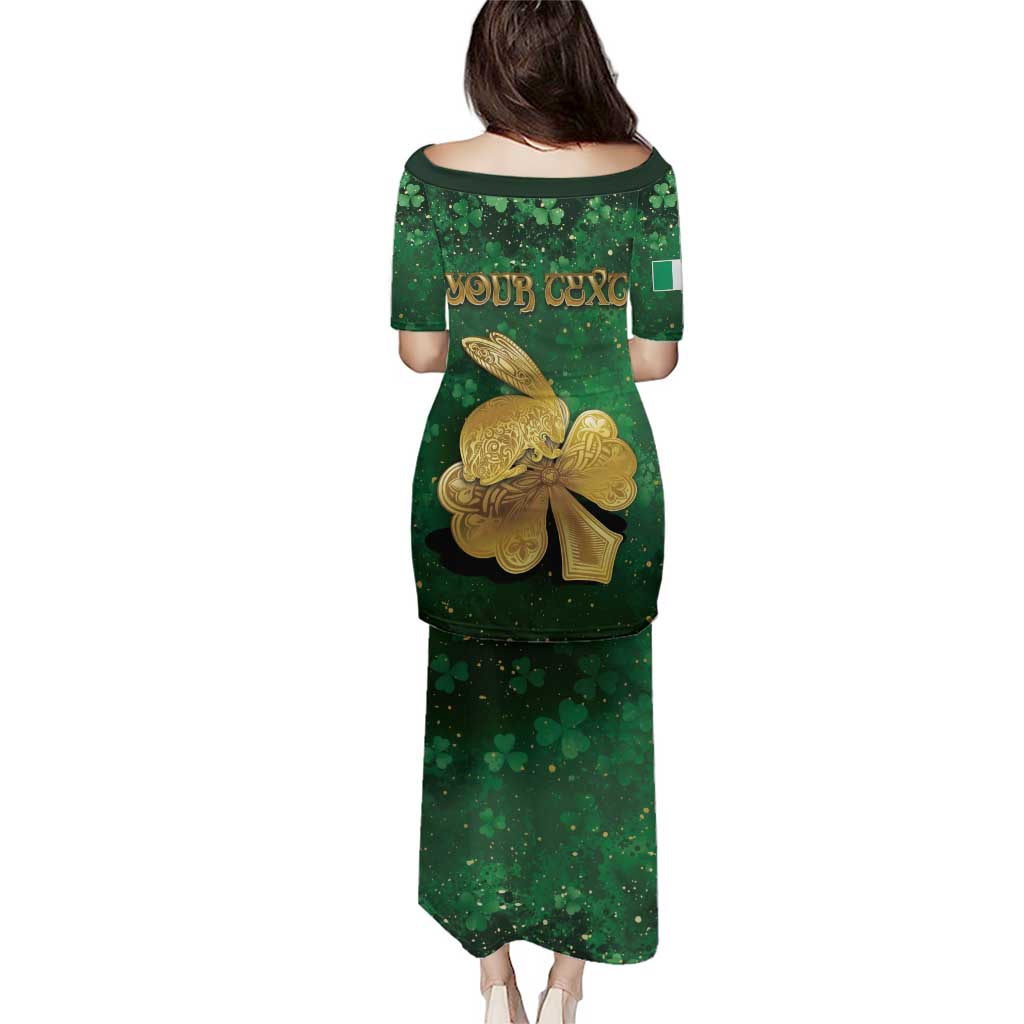 Personalized Ireland Puletasi The Shamrock With The Irish Hare Patterns - Wonder Print Shop