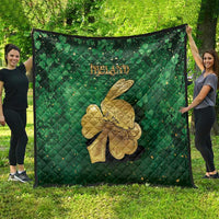 Ireland Quilt The Shamrock With The Irish Hare Patterns - Wonder Print Shop