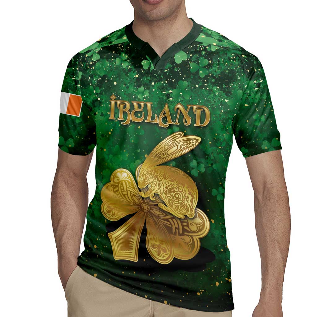 Personalized Ireland Rugby Jersey The Shamrock With The Irish Hare Patterns - Wonder Print Shop