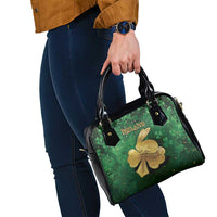 Ireland Shoulder Handbag The Shamrock With The Irish Hare Patterns - Wonder Print Shop