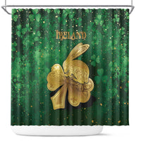 Ireland Shower Curtain The Shamrock With The Irish Hare Patterns - Wonder Print Shop