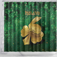 Ireland Shower Curtain The Shamrock With The Irish Hare Patterns - Wonder Print Shop