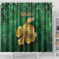 Ireland Shower Curtain The Shamrock With The Irish Hare Patterns - Wonder Print Shop