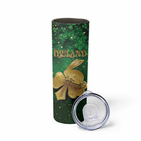 Personalized Ireland Skinny Tumbler The Shamrock With The Irish Hare Patterns - Wonder Print Shop