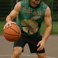 Personalized Ireland Sleeveless Hoodie The Shamrock With The Irish Hare Patterns - Wonder Print Shop