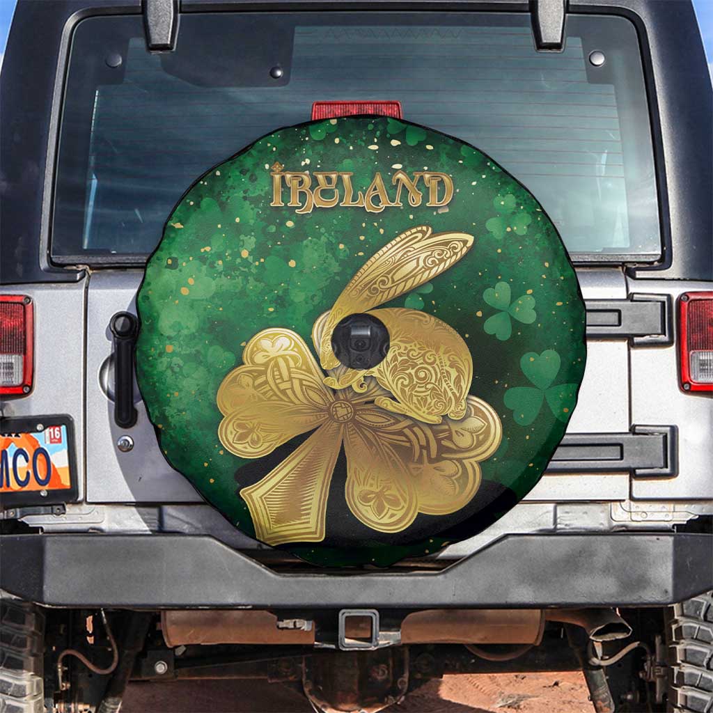 Ireland Spare Tire Cover The Shamrock With The Irish Hare Patterns - Wonder Print Shop