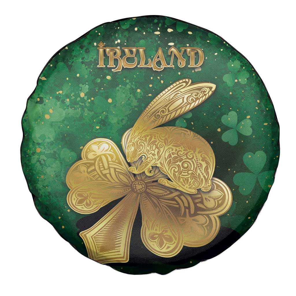 Ireland Spare Tire Cover The Shamrock With The Irish Hare Patterns - Wonder Print Shop