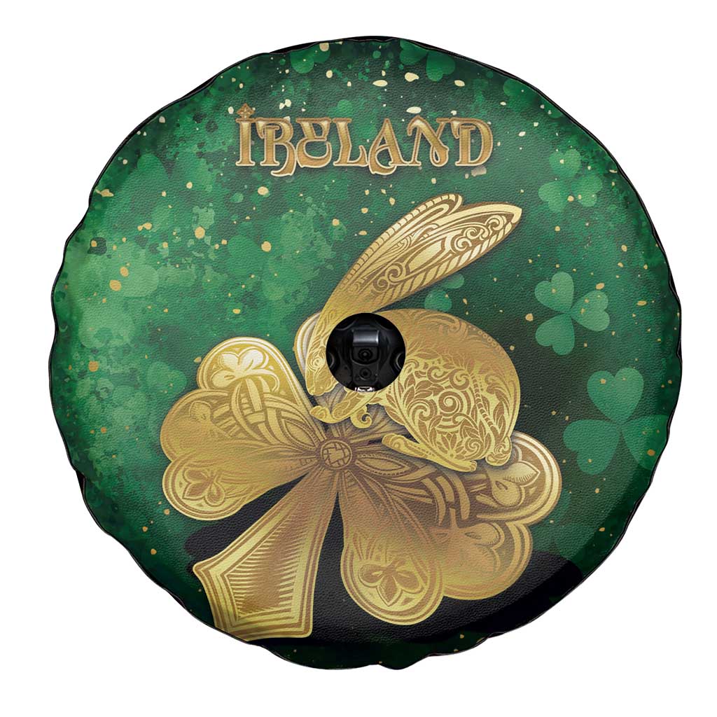 Ireland Spare Tire Cover The Shamrock With The Irish Hare Patterns - Wonder Print Shop