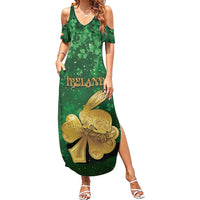 Personalized Ireland Summer Maxi Dress The Shamrock With The Irish Hare Patterns - Wonder Print Shop