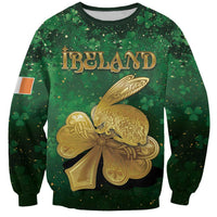 Personalized Ireland Sweatshirt The Shamrock With The Irish Hare Patterns - Wonder Print Shop