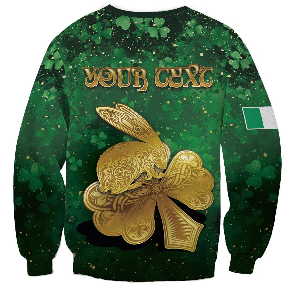 Personalized Ireland Sweatshirt The Shamrock With The Irish Hare Patterns - Wonder Print Shop