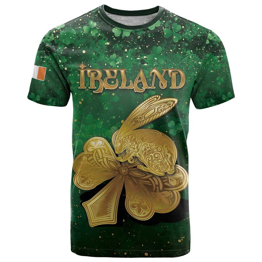 Personalized Ireland T Shirt The Shamrock With The Irish Hare Patterns - Wonder Print Shop