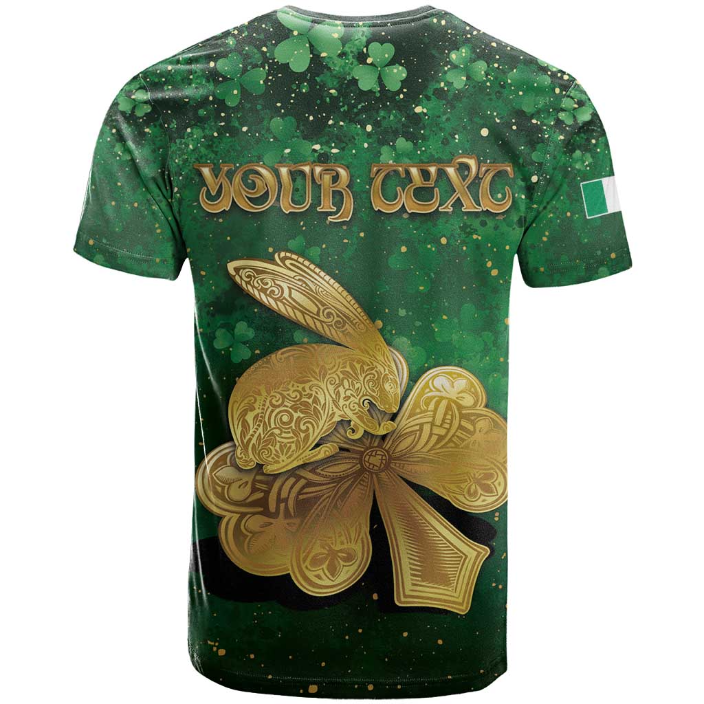 Personalized Ireland T Shirt The Shamrock With The Irish Hare Patterns - Wonder Print Shop