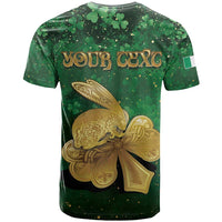 Personalized Ireland T Shirt The Shamrock With The Irish Hare Patterns - Wonder Print Shop