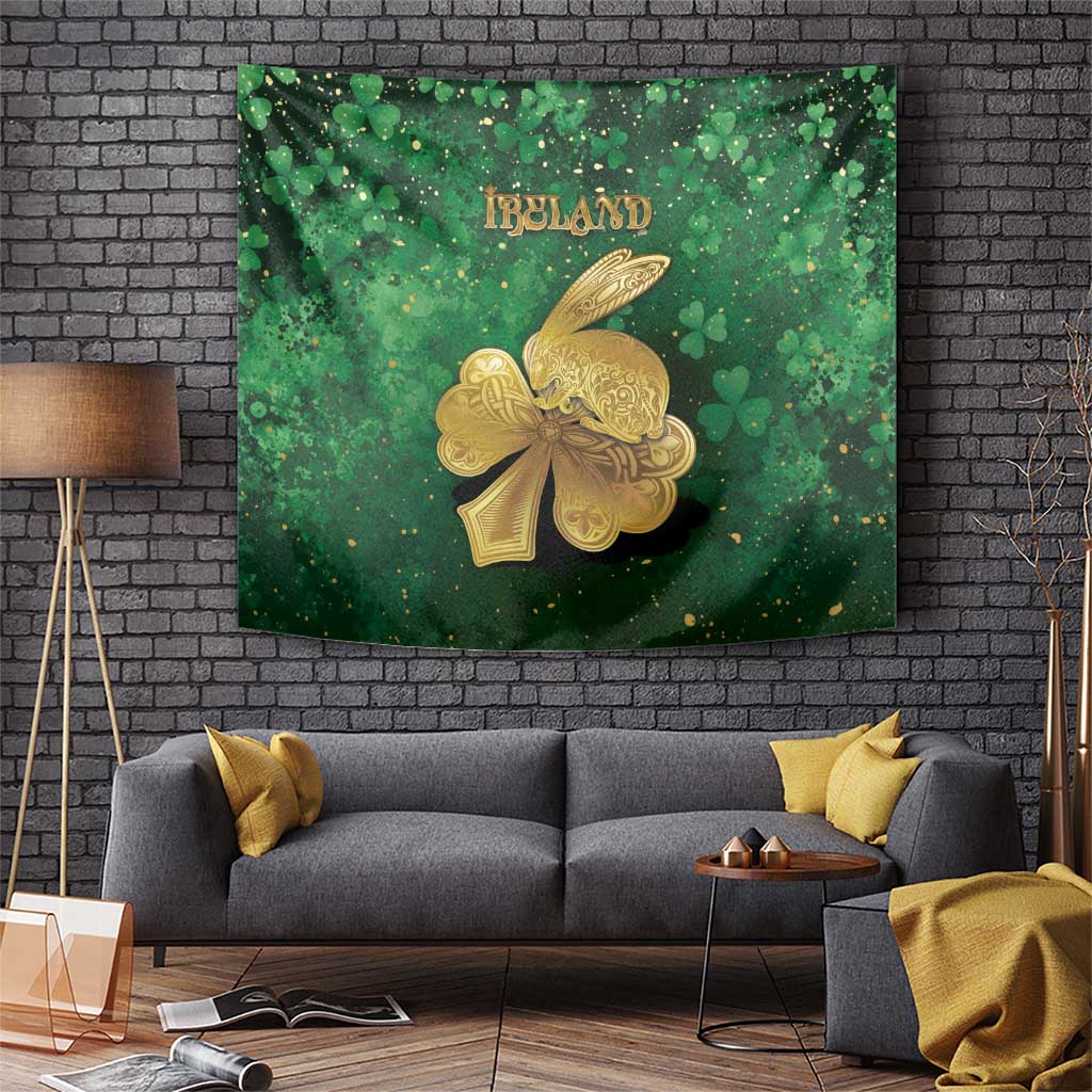 Ireland Tapestry The Shamrock With The Irish Hare Patterns - Wonder Print Shop