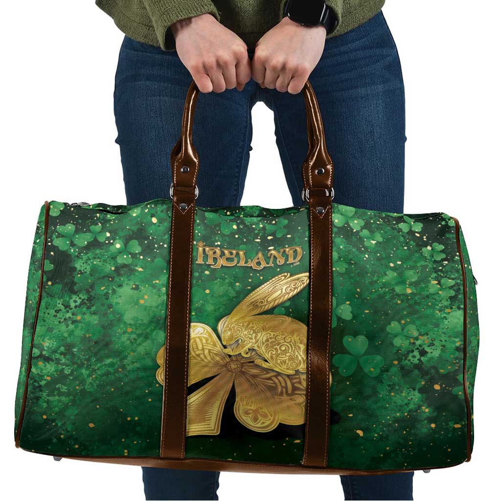 Ireland Travel Bag The Shamrock With The Irish Hare Patterns - Wonder Print Shop