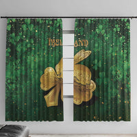 Ireland Window Curtain The Shamrock With The Irish Hare Patterns - Wonder Print Shop