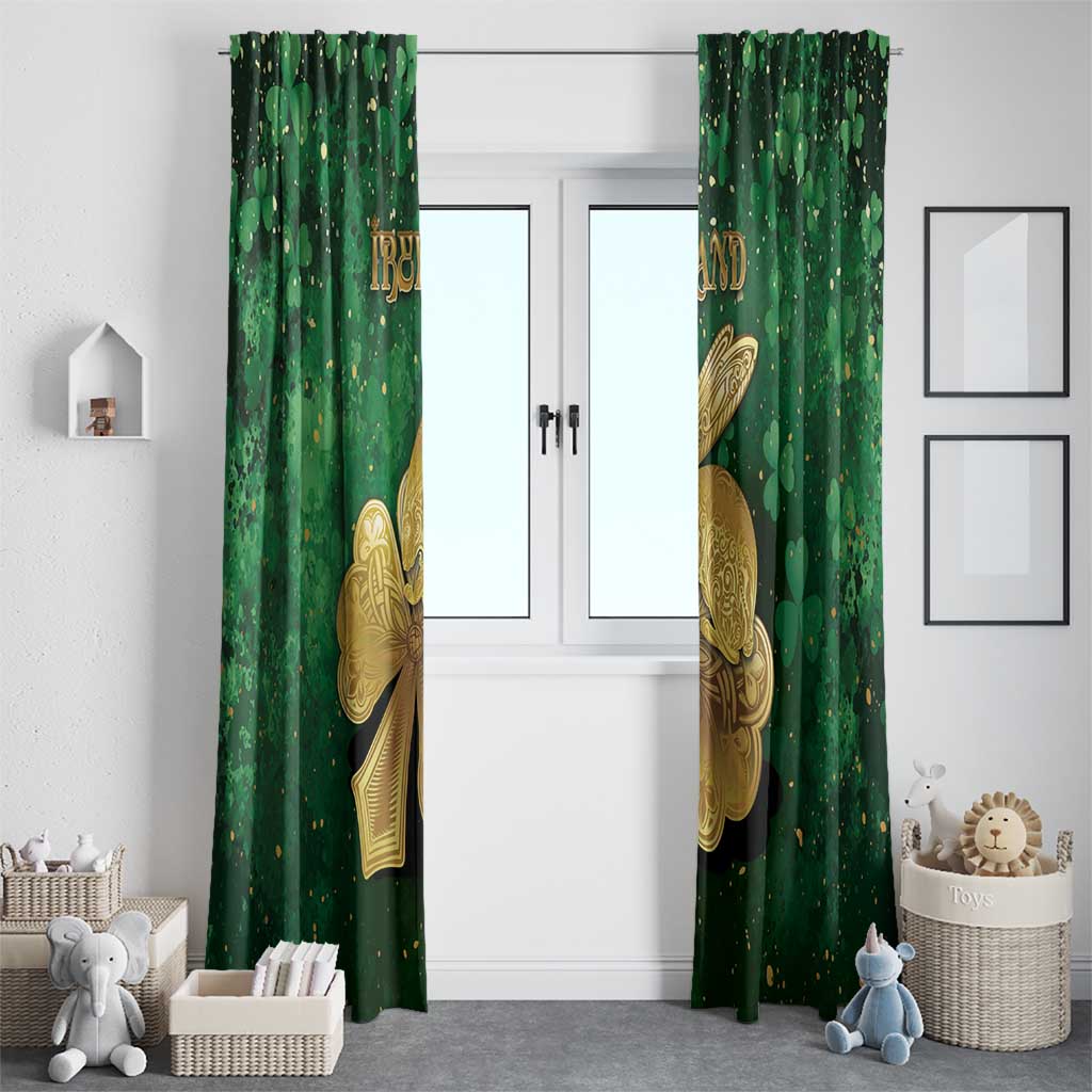 Ireland Window Curtain The Shamrock With The Irish Hare Patterns - Wonder Print Shop