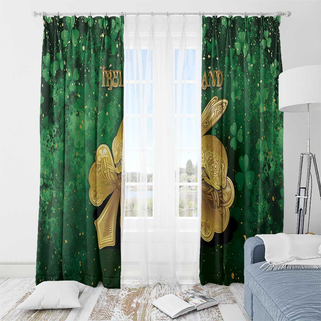 Ireland Window Curtain The Shamrock With The Irish Hare Patterns - Wonder Print Shop