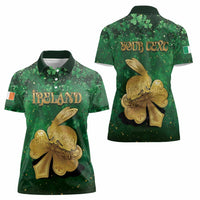 Personalized Ireland Women Polo Shirt The Shamrock With The Irish Hare Patterns - Wonder Print Shop