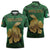 Personalized Ireland Zipper Polo Shirt The Shamrock With The Irish Hare Patterns - Wonder Print Shop