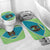 Kazakhstan Bathroom Set The Eagle With Kazakh Patterns - Wonder Print Shop