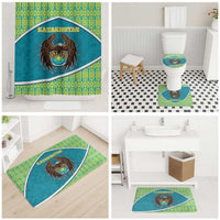Kazakhstan Bathroom Set The Eagle With Kazakh Patterns - Wonder Print Shop